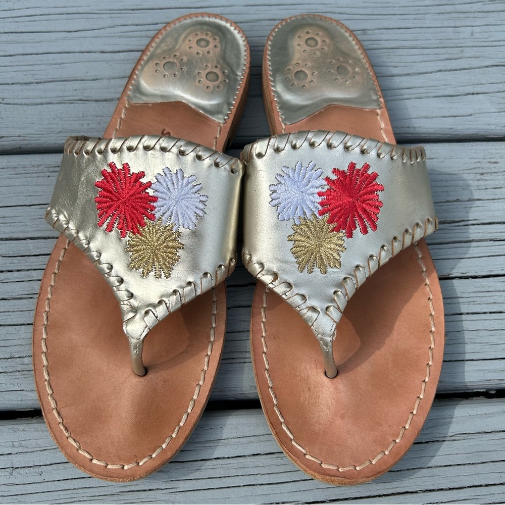 Embroidered Fireworks Jack Rogers Sandal